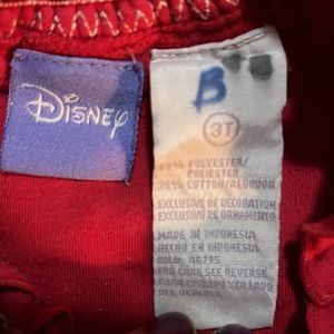 Red embroidered girls 3T tank top